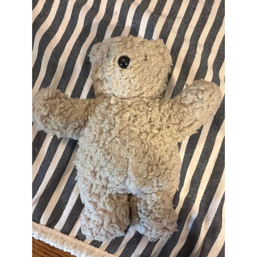 Vintage 1985 North American Bear Co Oatmeal Teddy Bear Beige Sherpa Plush Toy